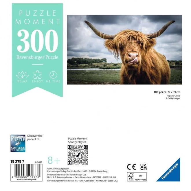 Puzzle Highlander Schottische Kuh 300 Teile