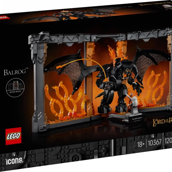 LEGO Icons Buchstütze: Der Herr der Ringe – Balrog