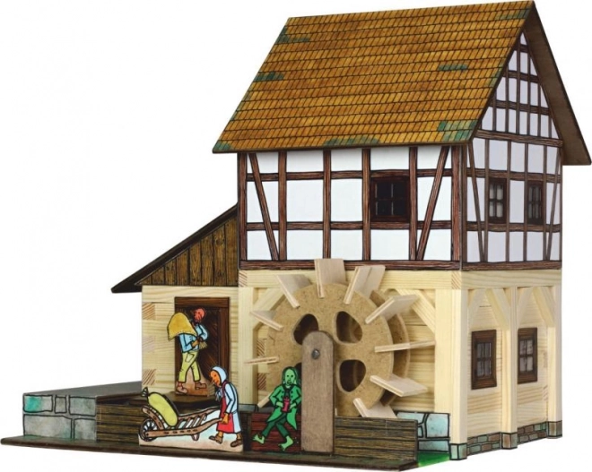 Fachwerkwassermühle Bastelset