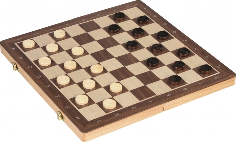 2-in-1: Schach und Dame in einem Set