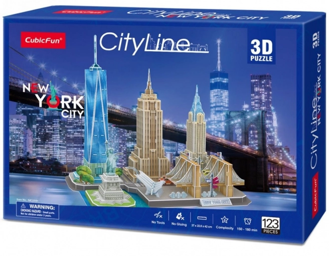 3D-Puzzle Stadtlinie New York