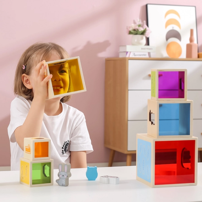 Holz Stapelwürfel für Kinder