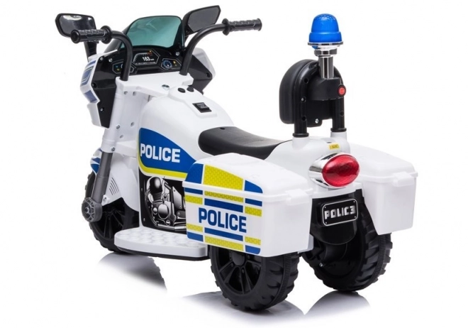 Elektro Motorrad Polizei Weiß