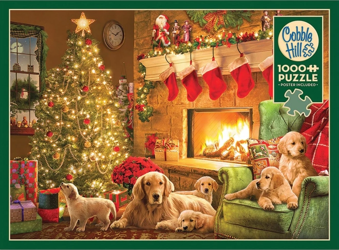Gemütliches Kamin Puzzle 1000 Teile