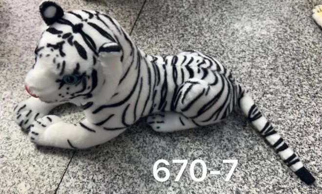 Weißer Plüschtiger 30 cm