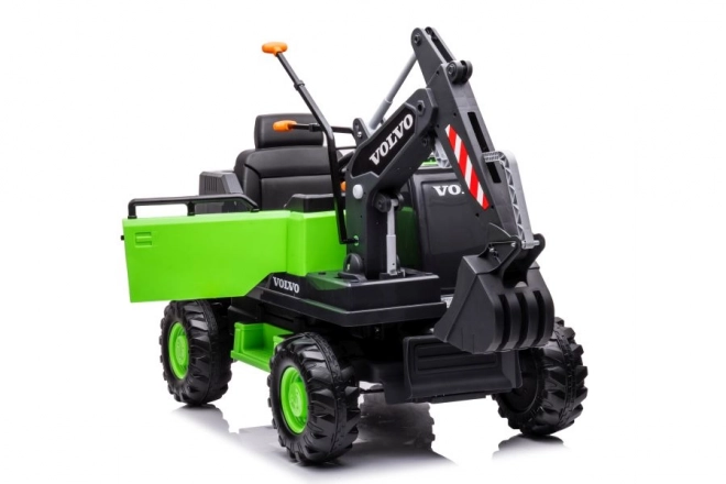 Akkubetriebener Bagger Volvo grün