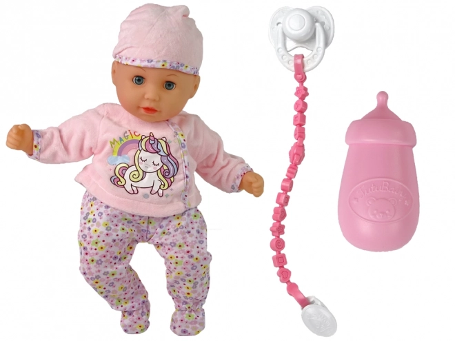 Baby-Puppe mit Sound und Zubehör