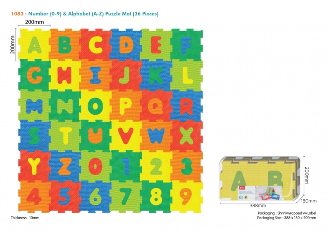 Bunte Kinderpuzzlematte aus EVA Schaumstoff