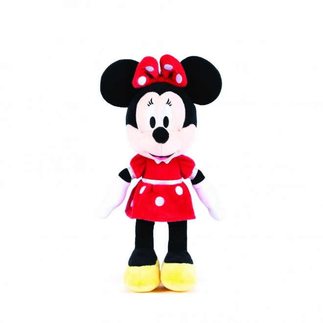 Minnie Plüschfigur in rotem Kleid