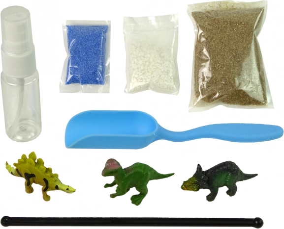 Leuchtdekoration Dino Garten im Glas