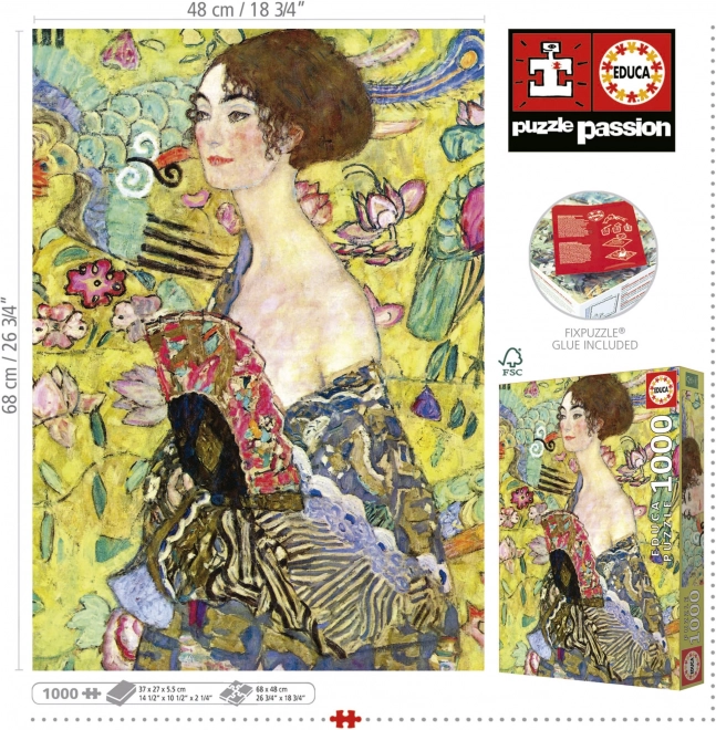 Educa Puzzle Dame mit Fächer 1000 Teile