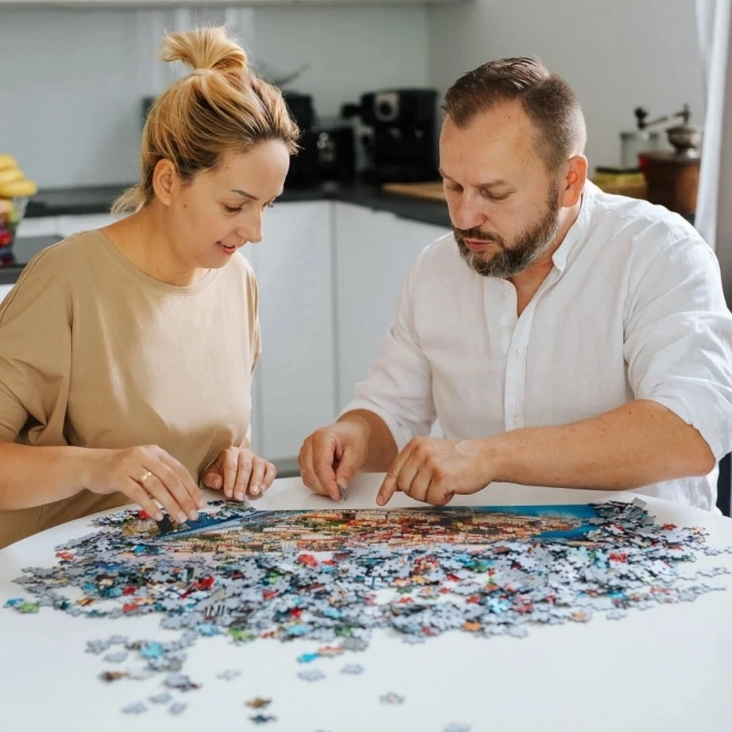 Puzzle 1000 Teile Insel Procida bei Nacht Italien