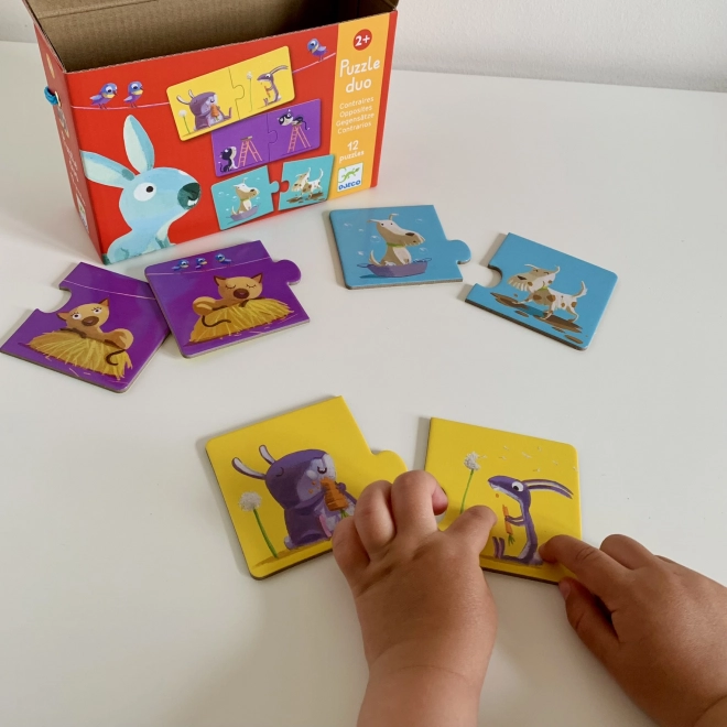 DJECO Duo Puzzle Gegensätze