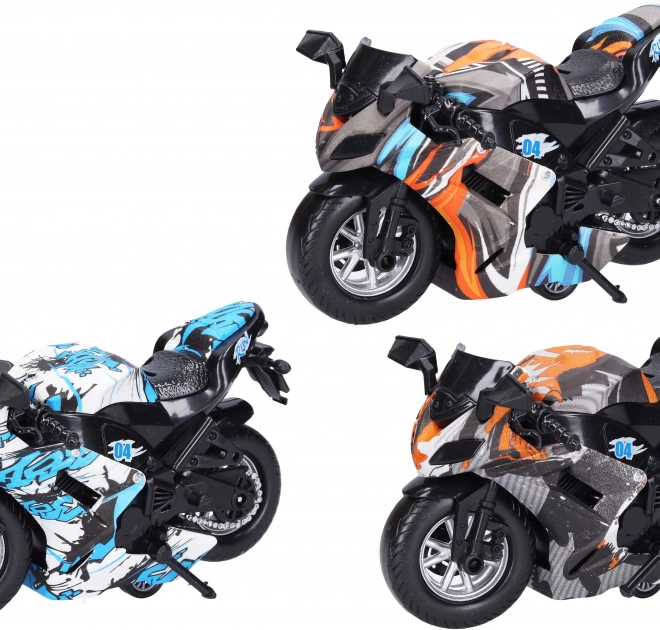 Rückziehmotorrad 16 cm