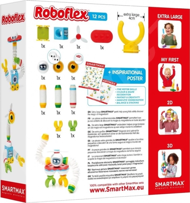 SmartMax Magnetische Baukasten Roboter 12 Teile