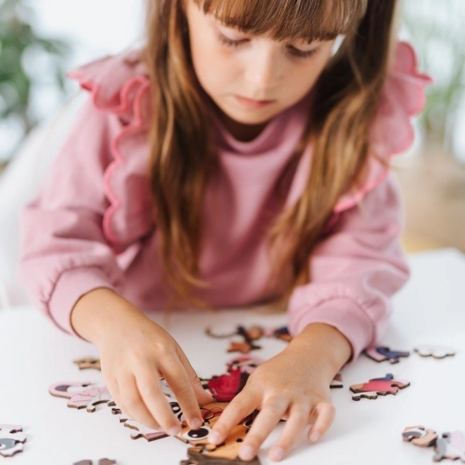 Holz-Puzzle 50 Teile Gabby und ihre Katze