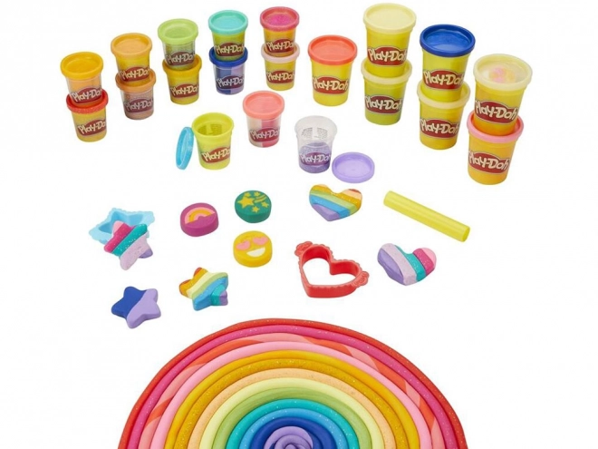 Hasbro Play-Doh Glitzerknete Kreativset