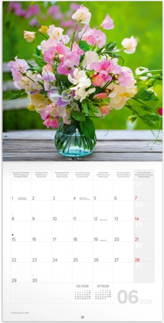 Notizkalender Blumen 2026