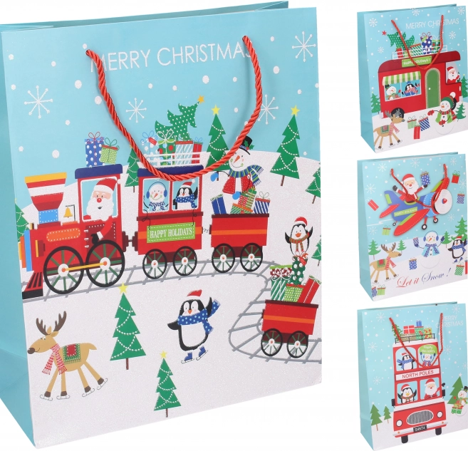 Geschenktasche M Weihnachten 26 × 32 × 10 cm