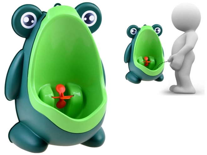 Niedlicher Frosch-Jungen-Urinal – grün