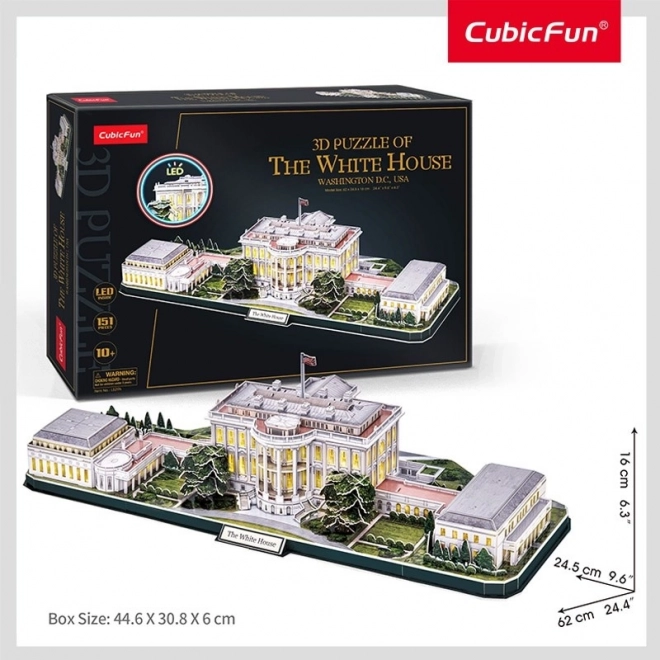 3D LED White House Puzzle