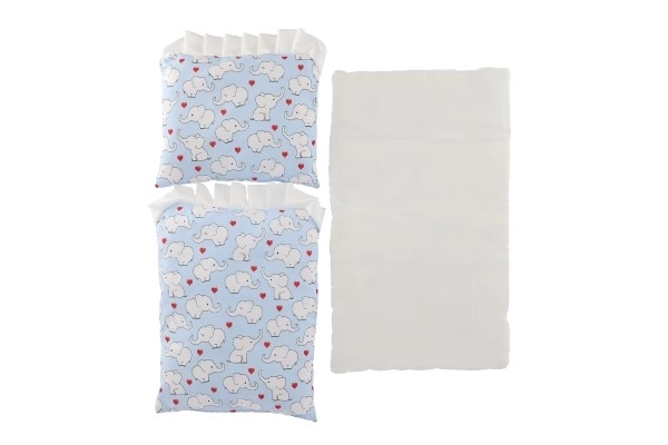 Puppen-Set mit Kissen und Decke