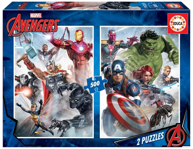 Avengers Puzzle Set 2x500 Teile