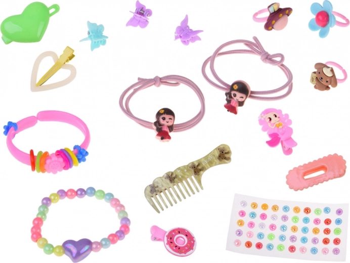 Schmuck und Haaraccessoires in einem Set