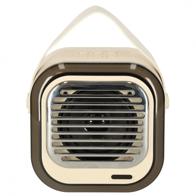 Karaoke Lautsprecher USB Bluetooth Creme