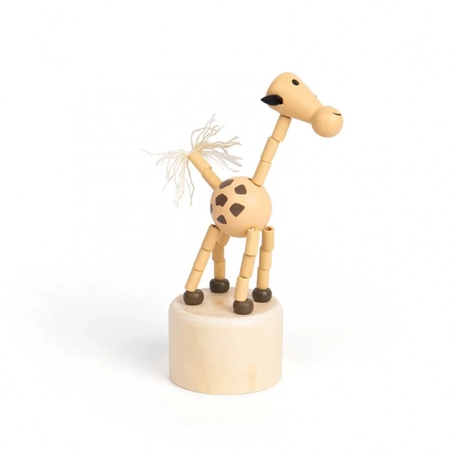 Bigjigs Toys Holz Safari Drück-Tiere Giraffe