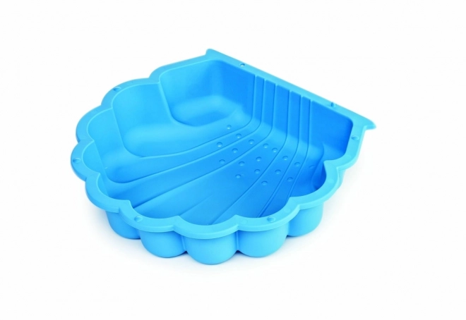 Muschel-Sandkasten blau