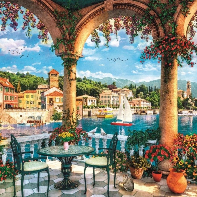 Puzzle Aussicht auf den Comer See 1000 Teile