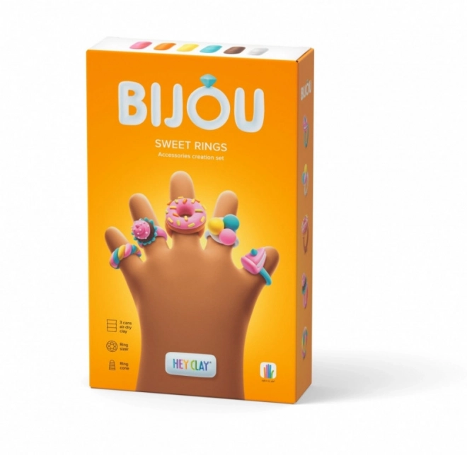 Hey Clay Kreative Knete Bijou Süße Ringe