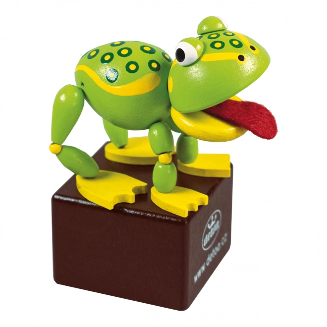 Detoa hölzerne Figur Frosch