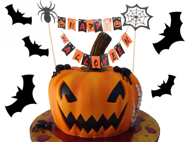 Halloweenkuchen- und Cupcake-Dekoration