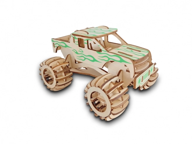 Holz 3D Puzzle Monster Truck