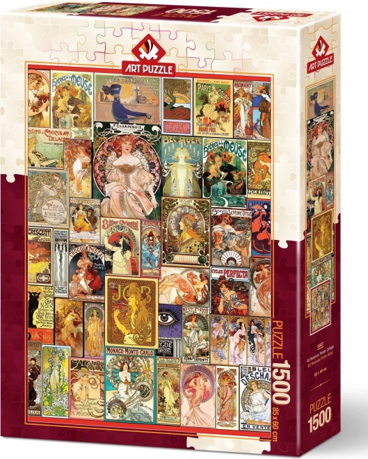 Jugendstil-Plakat Puzzle 1500 Teile