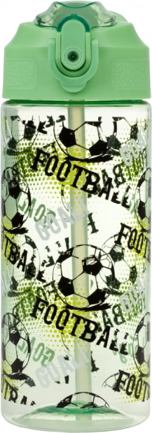 Tritan-Flasche mit Trinkhalm Fußball 500 ml