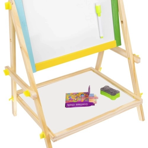 Zweiseitige Holztafel für Kinder