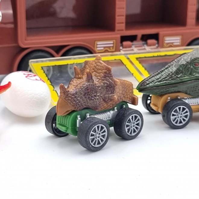 Woopie Dinosaurier-LKW mit Abschussrampe und Autos