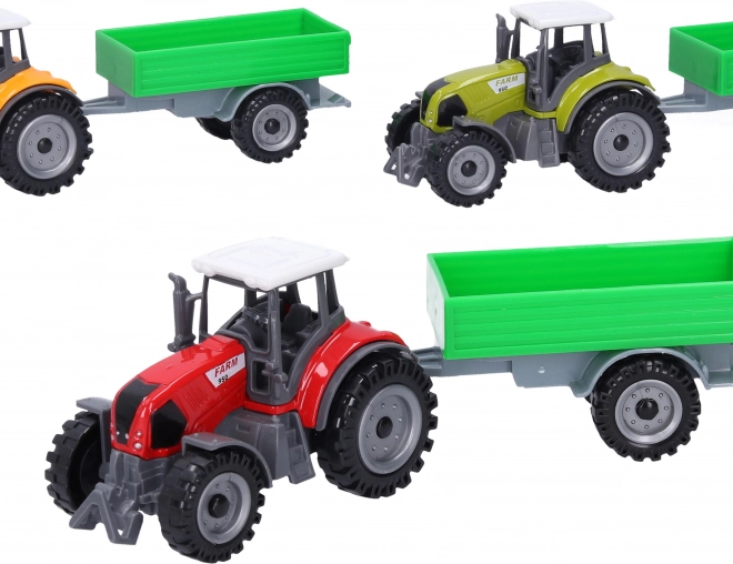 Traktor mit Metallschlepper