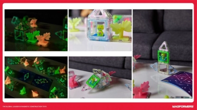 Magnetische Bausteine Glowing Craft 20 Stück