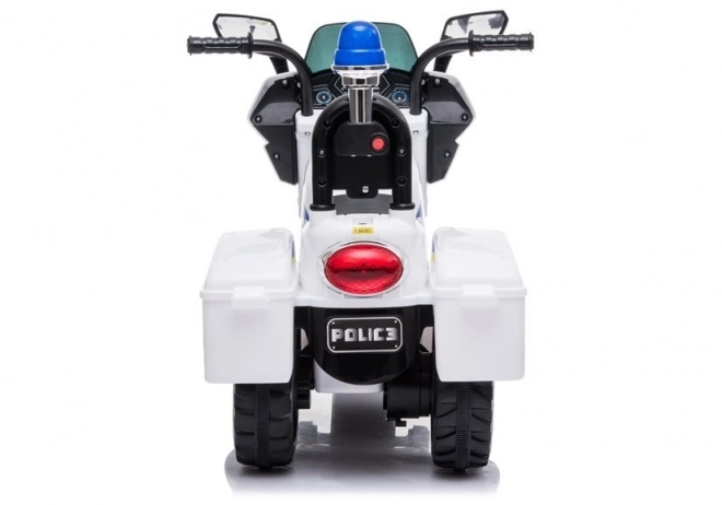 Elektro Motorrad Polizei Weiß
