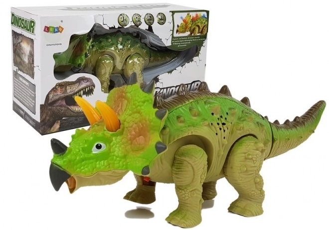 Dino-Spielzeug Triceratops Grün