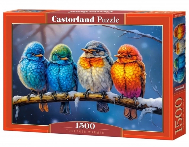Puzzle 1500 Teile - Vögel Gemeinsam ist es wärmer