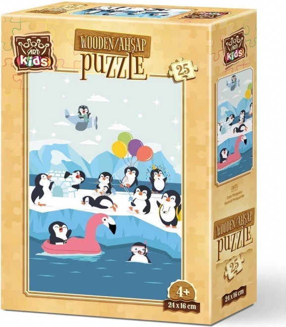 Holz-Puzzle niedliche Pinguine 25 Teile