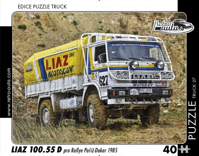 Retro-Autos Puzzle Lkw Liaz Rallye Paris-Dakar 1985