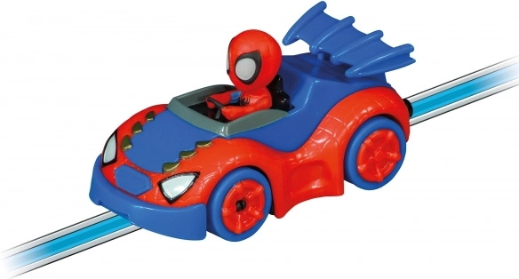 Die Helden SPIDEY und SPIN am Steuer