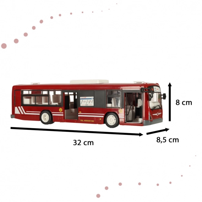 Ferngesteuerter Bus mit öffnenden Türen – rot