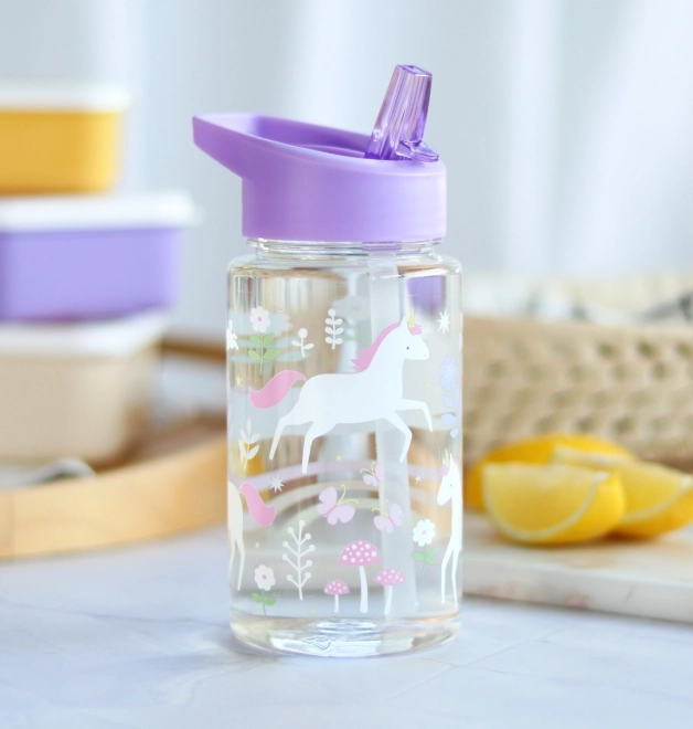 A Little Lovely Company Trinkflasche – Einhörner und Regenbögen